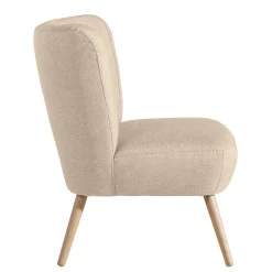 Wohnen Sessel<Polstersessel in Beige Webstoff - Hooka