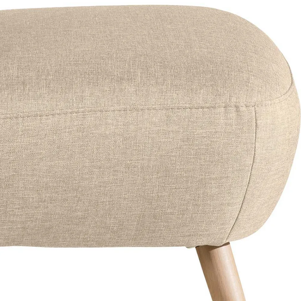 Wohnen Sessel<Polstersessel in Beige Webstoff - Hooka