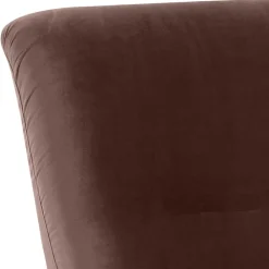 Wohnen Sessel<Polstersessel in Braun mit Schwarz - Vastonia