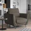 Wohnen Sessel<Polstersessel in Graubraun meliert - Milor