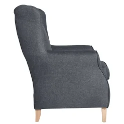 Wohnen Sessel<Polstersessel in Jeansblau und Buche - Patronia