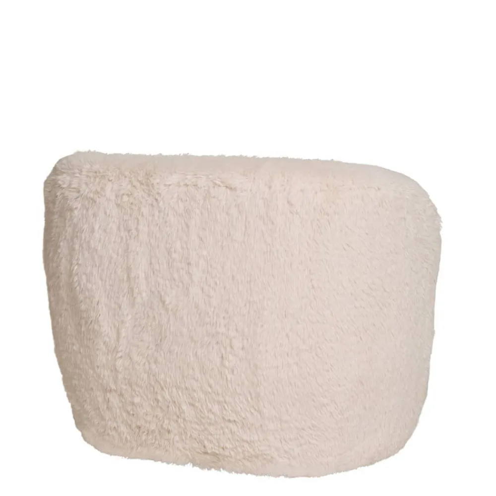 Wohnen Sessel<Polstersessel in Offwhite Webplüsch - Eddy
