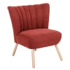 Wohnen Sessel<Polstersessel in Terracotta Velours - Iceline