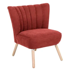 Wohnen Sessel<Polstersessel in Terracotta Velours - Iceline