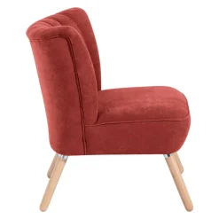 Wohnen Sessel<Polstersessel in Terracotta Velours - Iceline