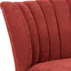 Wohnen Sessel<Polstersessel in Terracotta Velours - Iceline