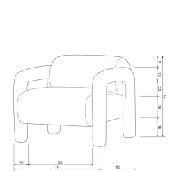 Wohnen Sessel<Polstersessel in tollem Design aus Samt - Asta