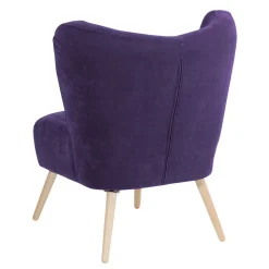 Wohnen Sessel<Polstersessel in Violett Velours - Coralla