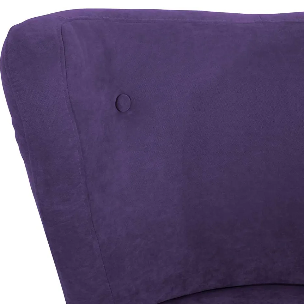 Wohnen Sessel<Polstersessel in Violett Velours - Coralla