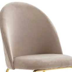 Wohnen Stühle<Polsterstühle in Beige & Gold - Labelsio (2er Set)