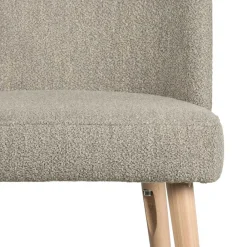 Wohnen Stühle<Polsterstühle in Beigegrau Boucle - Cornelys (2er Set)