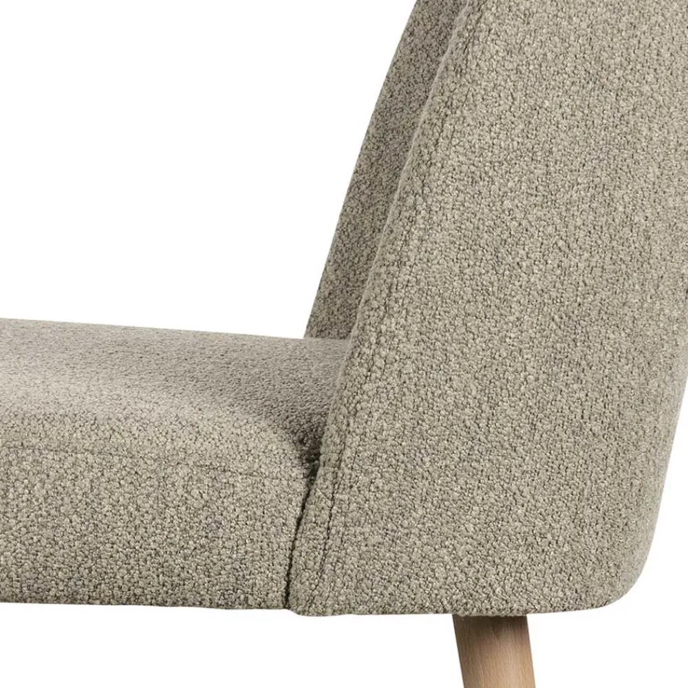 Wohnen Stühle<Polsterstühle in Beigegrau Boucle - Cornelys (2er Set)