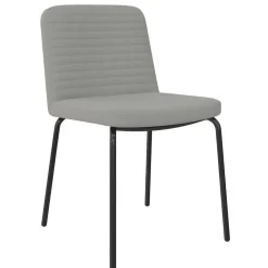 Wohnen Stühle<Polsterstühle in Grau und Schwarz - Semrosa (2er Set)