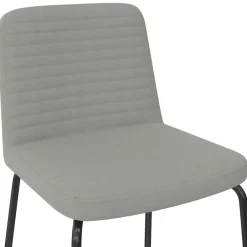 Wohnen Stühle<Polsterstühle in Grau und Schwarz - Semrosa (2er Set)