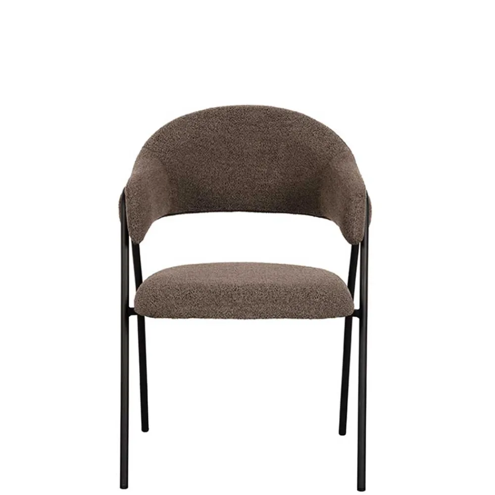 Wohnen Stühle<Polsterstühle in Hellbraun Boucle - Jaggon (2er Set)