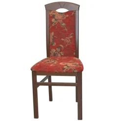 Wohnen Stühle<Polsterstühle in Rot mit Blumen - Sylverta (2er Set)
