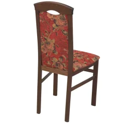Wohnen Stühle<Polsterstühle in Rot mit Blumen - Sylverta (2er Set)