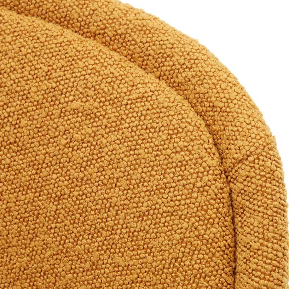 Wohnen Stühle<Polsterstühle in Senfgelb Boucle - Gatria (4er Set)