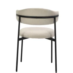 Wohnen Stühle<Polsterstühle in Taupe Strukturstoff - Filmau (2er Set)