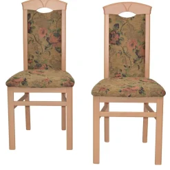 Wohnen Stühle<Polsterstühle mit Blumen Motiv - Vallona (2er Set)