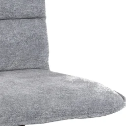 Wohnen Stühle<Polsterstuhl aus grauem Flockstoff - Anhora (2er Set)