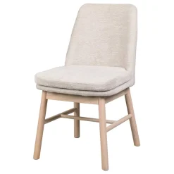 Wohnen Stühle<Polsterstuhl in Creme Strukturstoff - Peppino (2er Set)