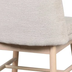 Wohnen Stühle<Polsterstuhl in Creme Strukturstoff - Peppino (2er Set)