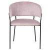 Wohnen Stühle<Polsterstuhl in Rosa & Schwarz - Cementa
