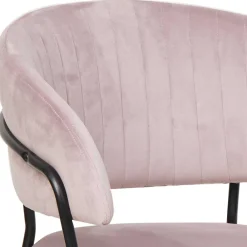 Wohnen Stühle<Polsterstuhl in Rosa & Schwarz - Cementa