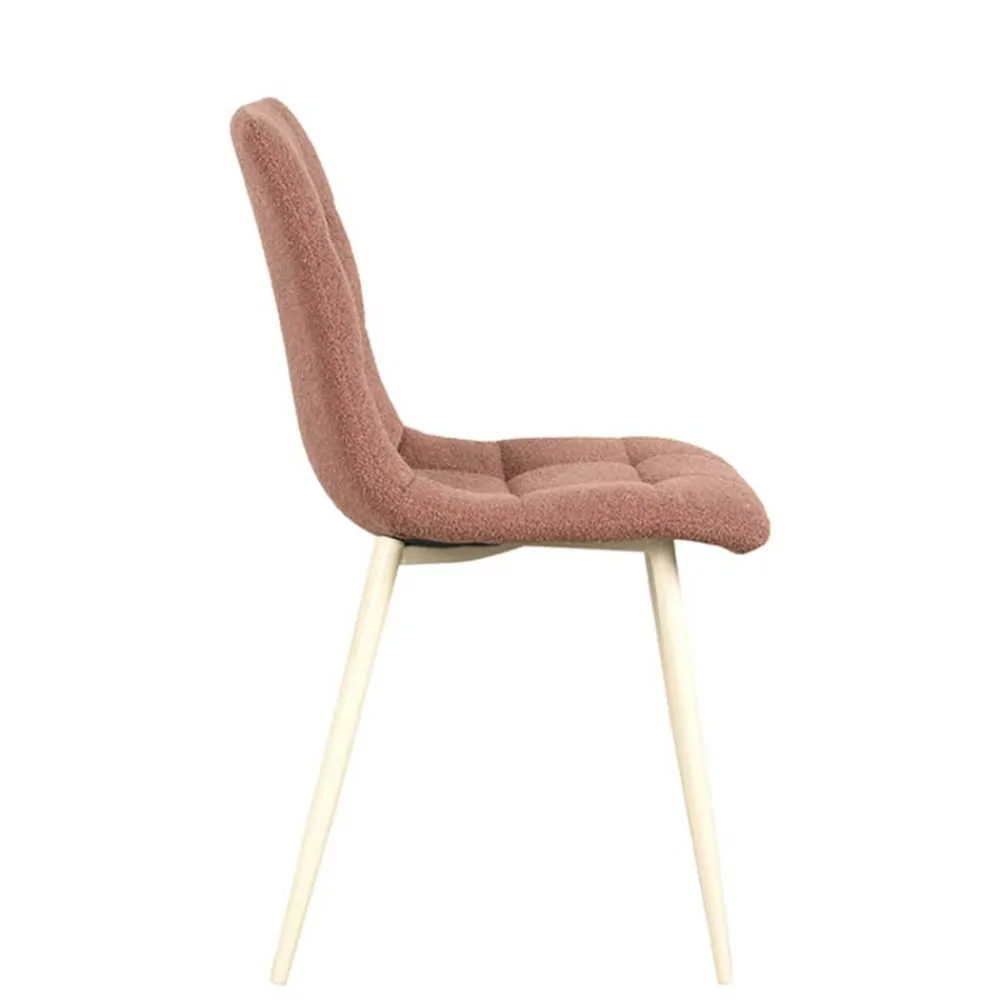 Wohnen Stühle<Polsterstuhl in Terracotta und Weiß - Elzanian