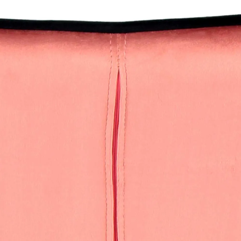 Wohnen Stühle<Polsterstuhl mit Armlehnen in Rosa Schwarz - Elliot