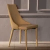 Wohnen Stühle<Polsterstuhl mit bezogenen Metallbeinen - Henrietta (2er Set)