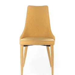 Wohnen Stühle<Polsterstuhl mit bezogenen Metallbeinen - Henrietta (2er Set)