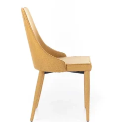 Wohnen Stühle<Polsterstuhl mit bezogenen Metallbeinen - Henrietta (2er Set)