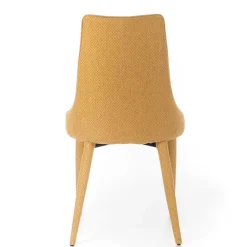 Wohnen Stühle<Polsterstuhl mit bezogenen Metallbeinen - Henrietta (2er Set)