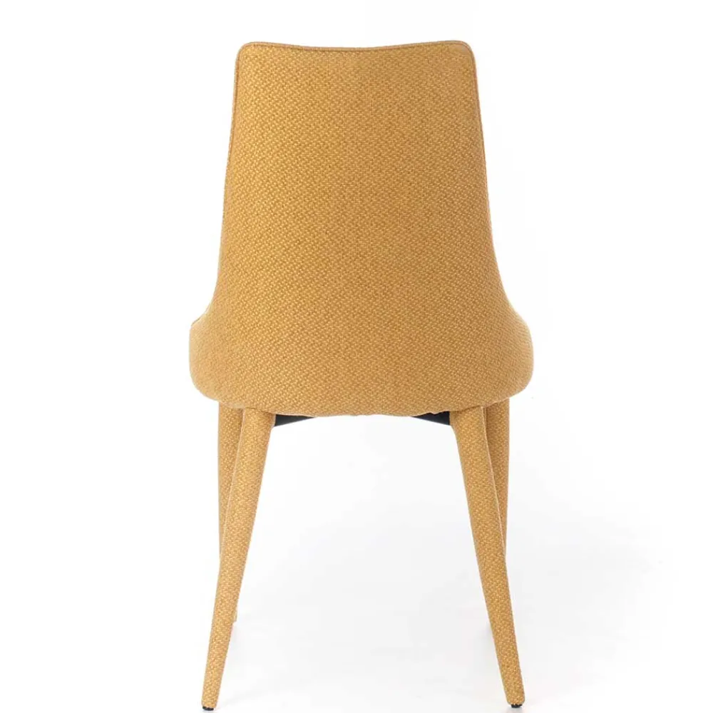 Wohnen Stühle<Polsterstuhl mit bezogenen Metallbeinen - Henrietta (2er Set)