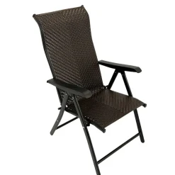 Wohnen Stühle<Polyrattan Gartenstühle in Schwarz-Braun - Lucasz (2er Set)