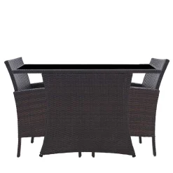 Wohnen Sitzgruppe<Polyrattan Tischgruppe für 2 Personen - Eneriffo (dreiteilig)
