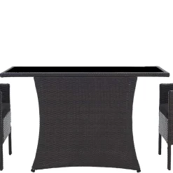 Wohnen Sitzgruppe<Polyrattan Tischgruppe für 2 Personen - Eneriffo (dreiteilig)