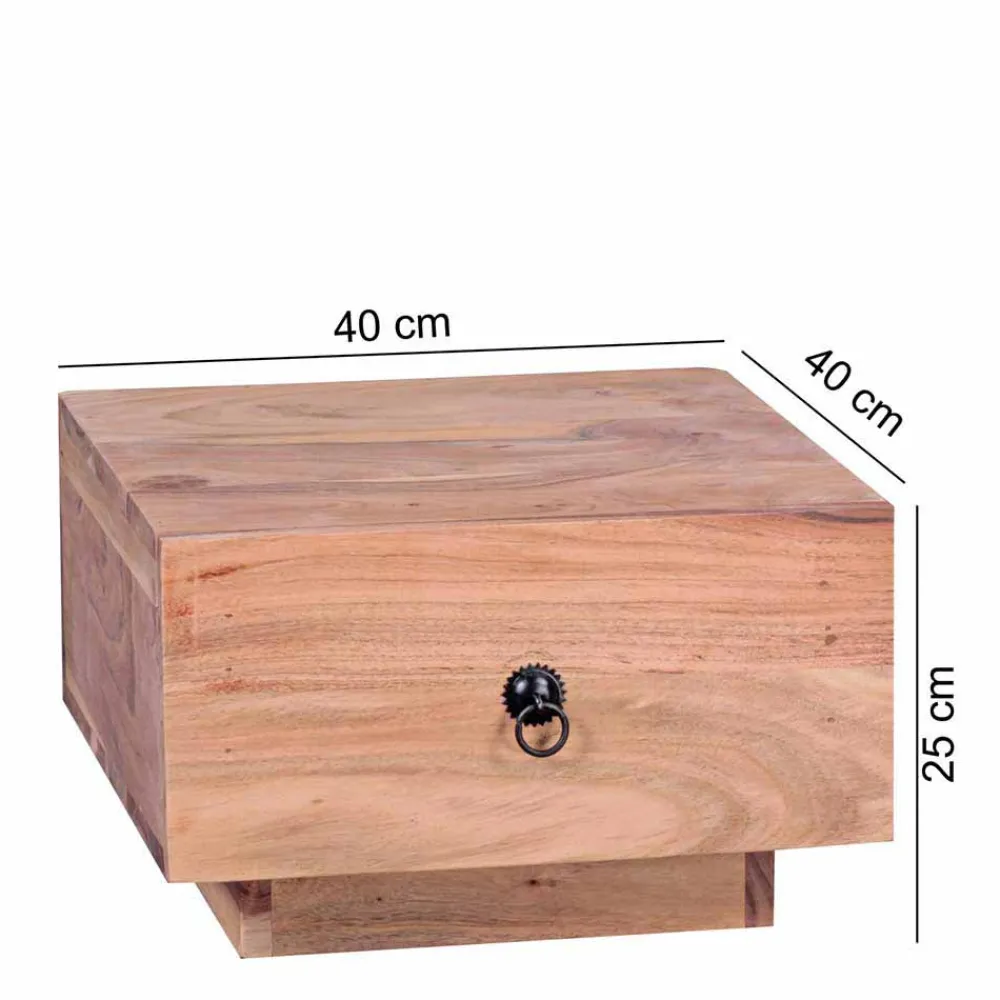 Wohnen Kommoden<Quadratischer Design Nachttisch Vislan mit Schublade