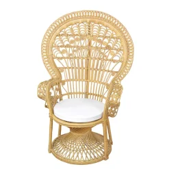 Wohnen Sessel<Rattan Pfauenthron Mexicano in Beige