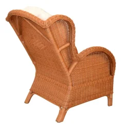 Wohnen Sessel<Rattansessel & Fußhocker Set - Nesaris (zweiteilig)