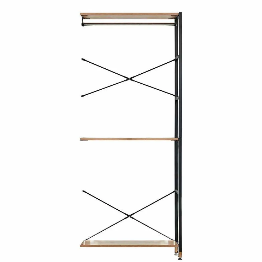 Wohnen Garderoben<Regal Garderobe mit 2 Stangen & 4 Schubladen - Amigo