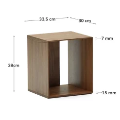 Wohnen Regale<Regal Modul Kombi in Nussbaum - Ovarion (sechsteilig)