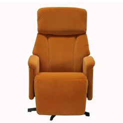 Wohnen Sessel<Relaxsessel in Orange Samt - Nelorena