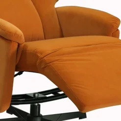 Wohnen Sessel<Relaxsessel in Orange Samt - Nelorena