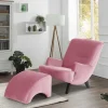 Wohnen Sessel<Relaxsessel in Rosa Samtvelours - Jily