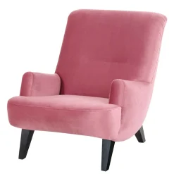 Wohnen Sessel<Relaxsessel in Rosa Samtvelours - Jily