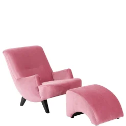 Wohnen Sessel<Relaxsessel in Rosa Samtvelours - Jily