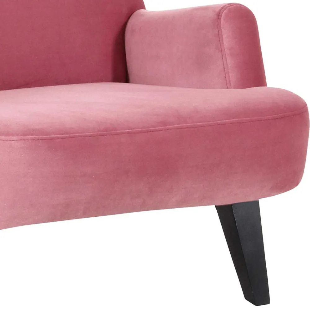 Wohnen Sessel<Relaxsessel in Rosa Samtvelours - Jily